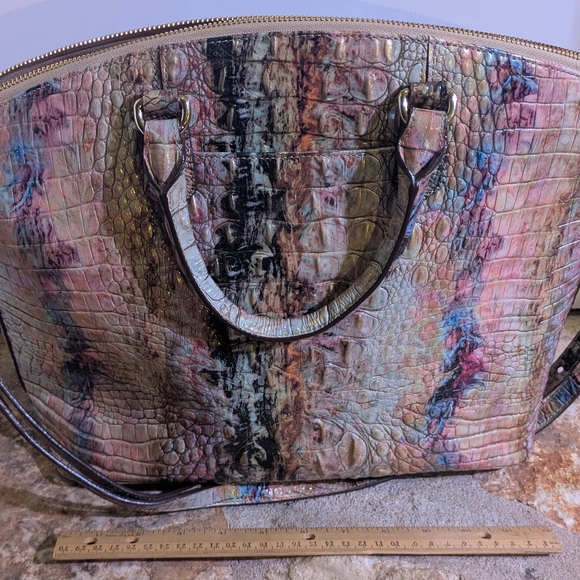 ✨CLEARANCE ✨ Brahmin Chic Iridescent Crocodile Pattern Tote Bag - Picture 3 of 5